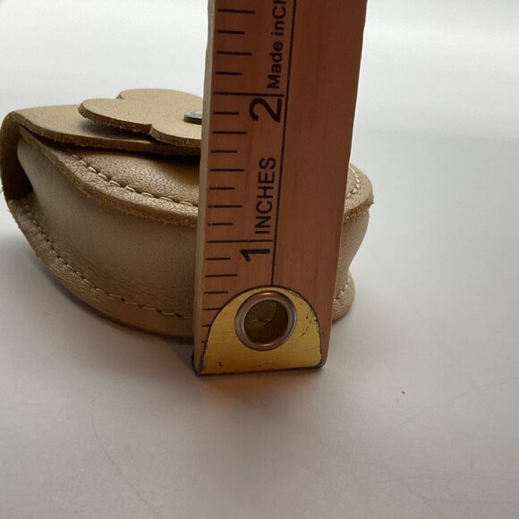 Portland Leather Goods Petunia Pouch Leather Flower Coin Purse Bag Charm - Picture 12 of 13